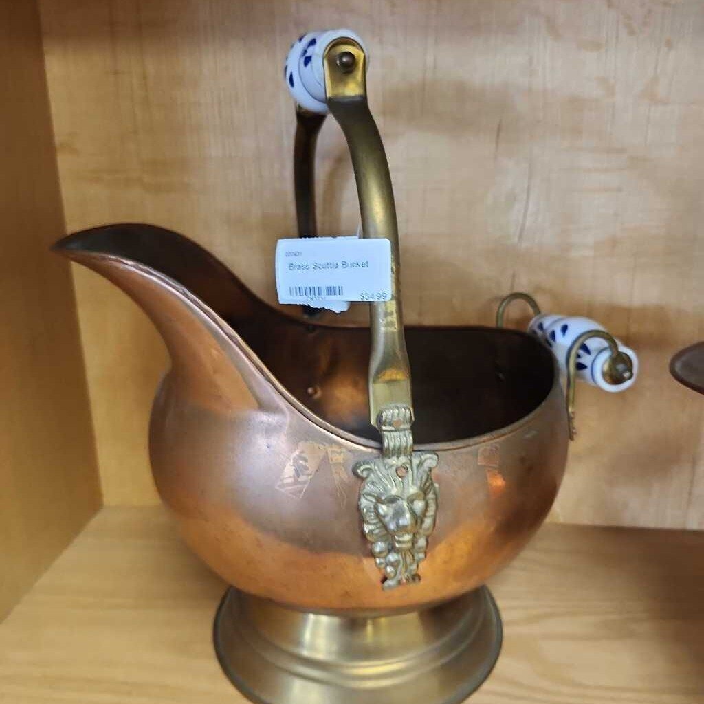 Brass Scuttle Bucket