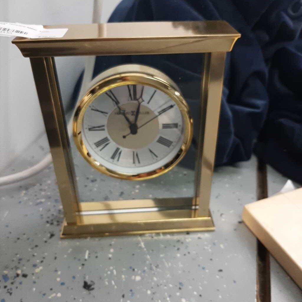 Brass Howard Miller Table Clock