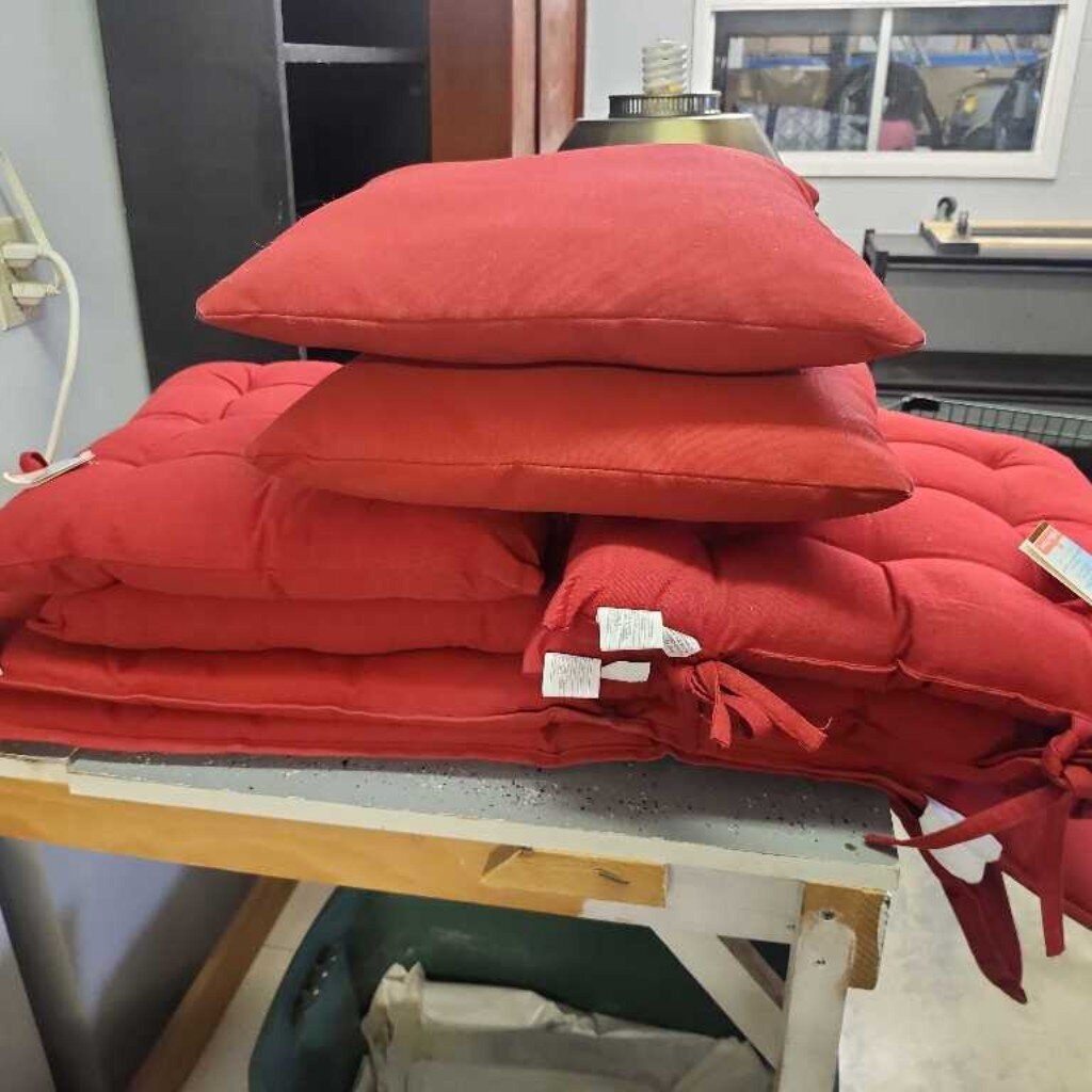 5 Piece Red Patio Seat Covers