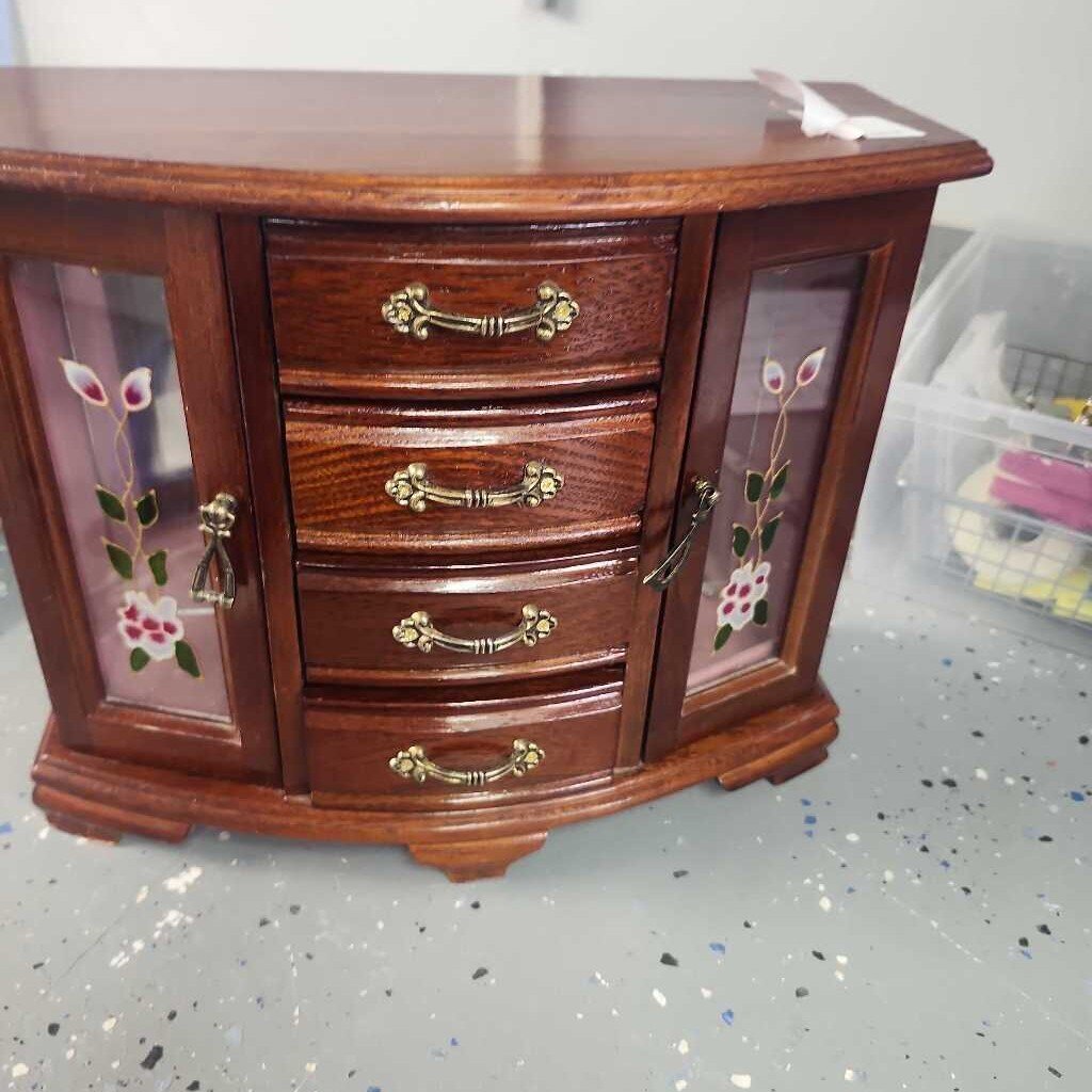 VIntage Wardrobe Style Jewelry Box