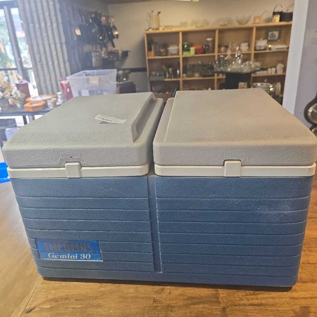 Dual Blue & Grey Thermos