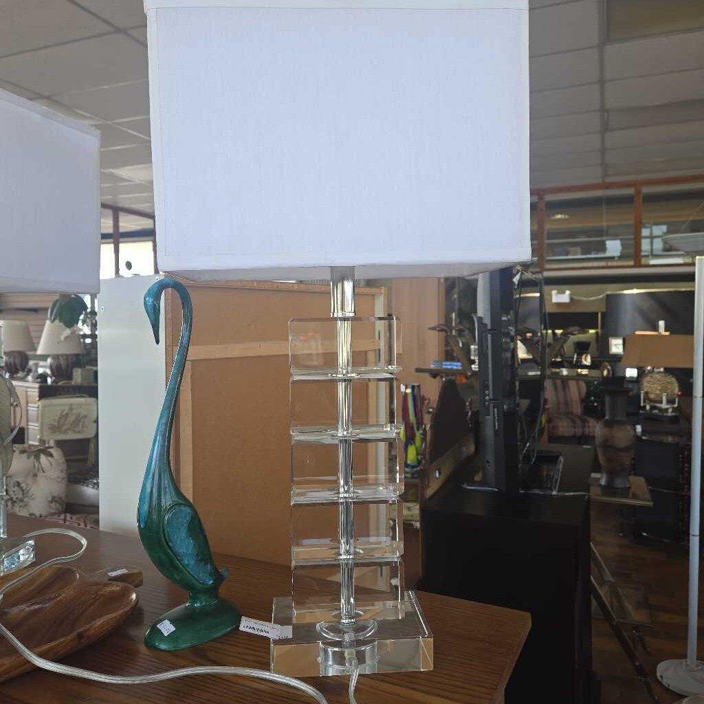 Pair Of Glass Lamp