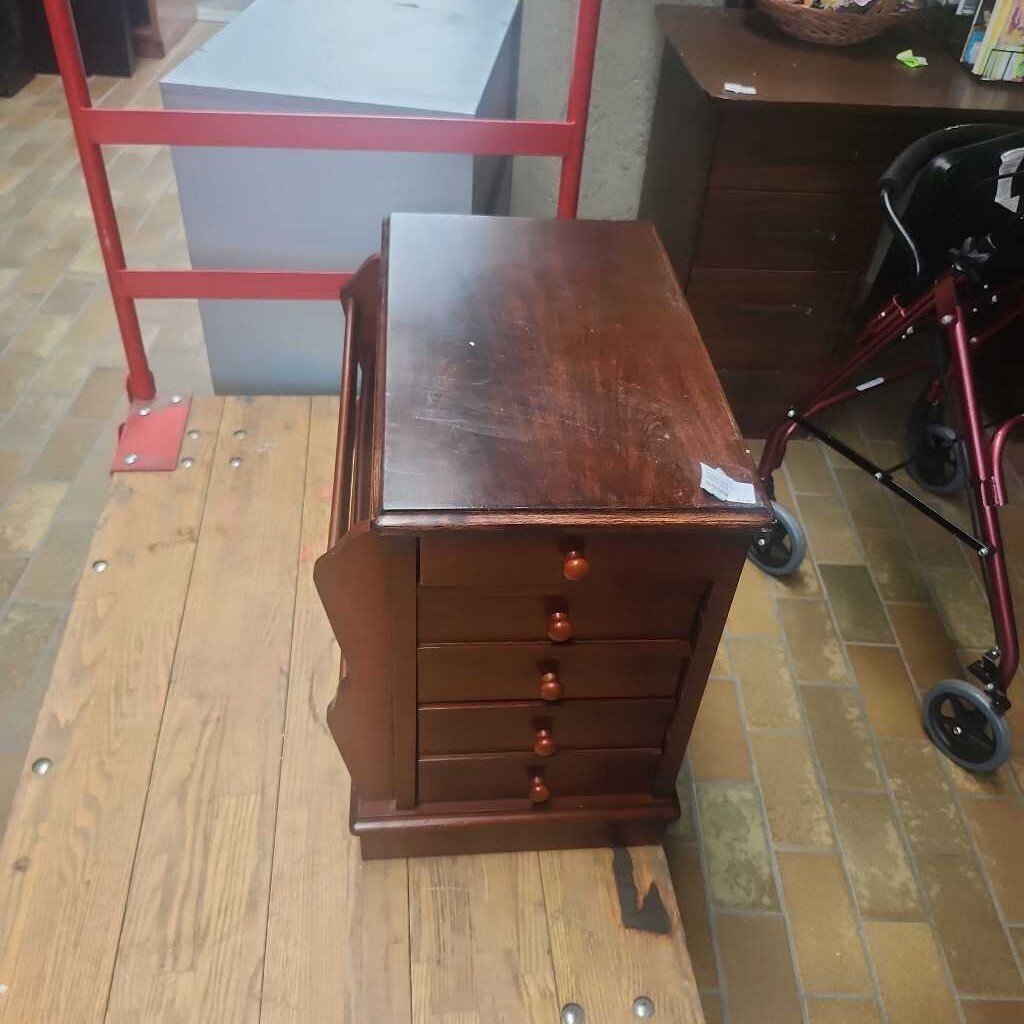 Wooden Desk Top Jewelry Chest