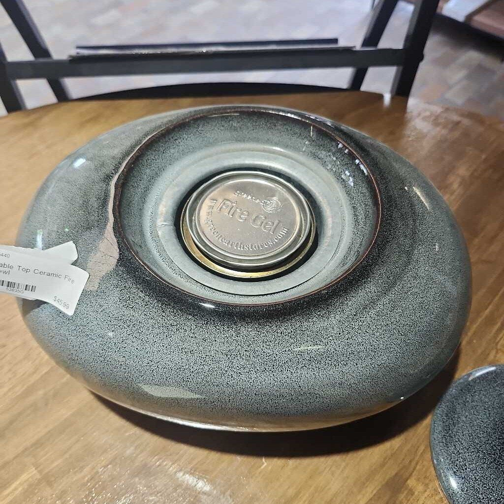 Table Top Ceramic Fire Bowl