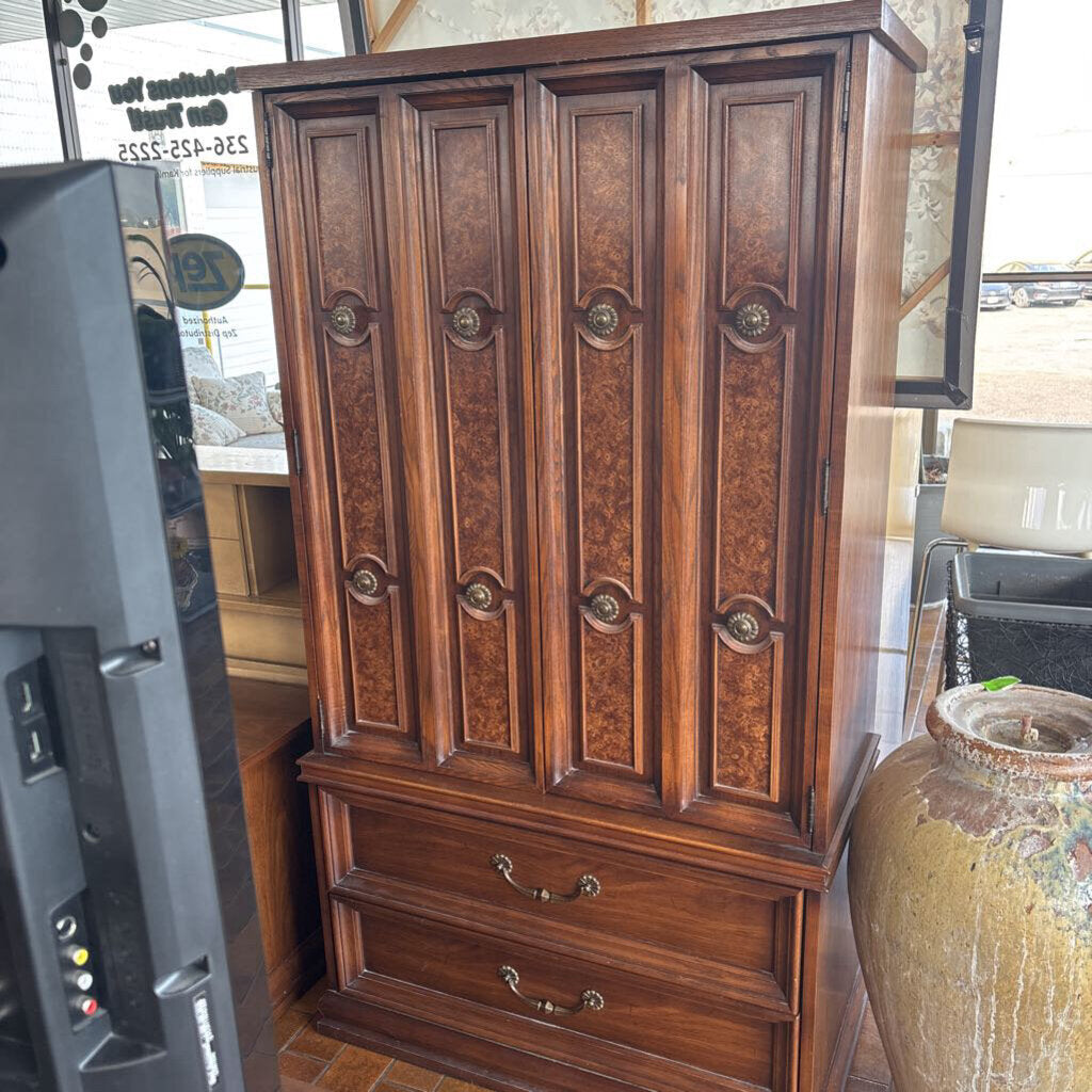 Tall Boy Wooden Wardrobe