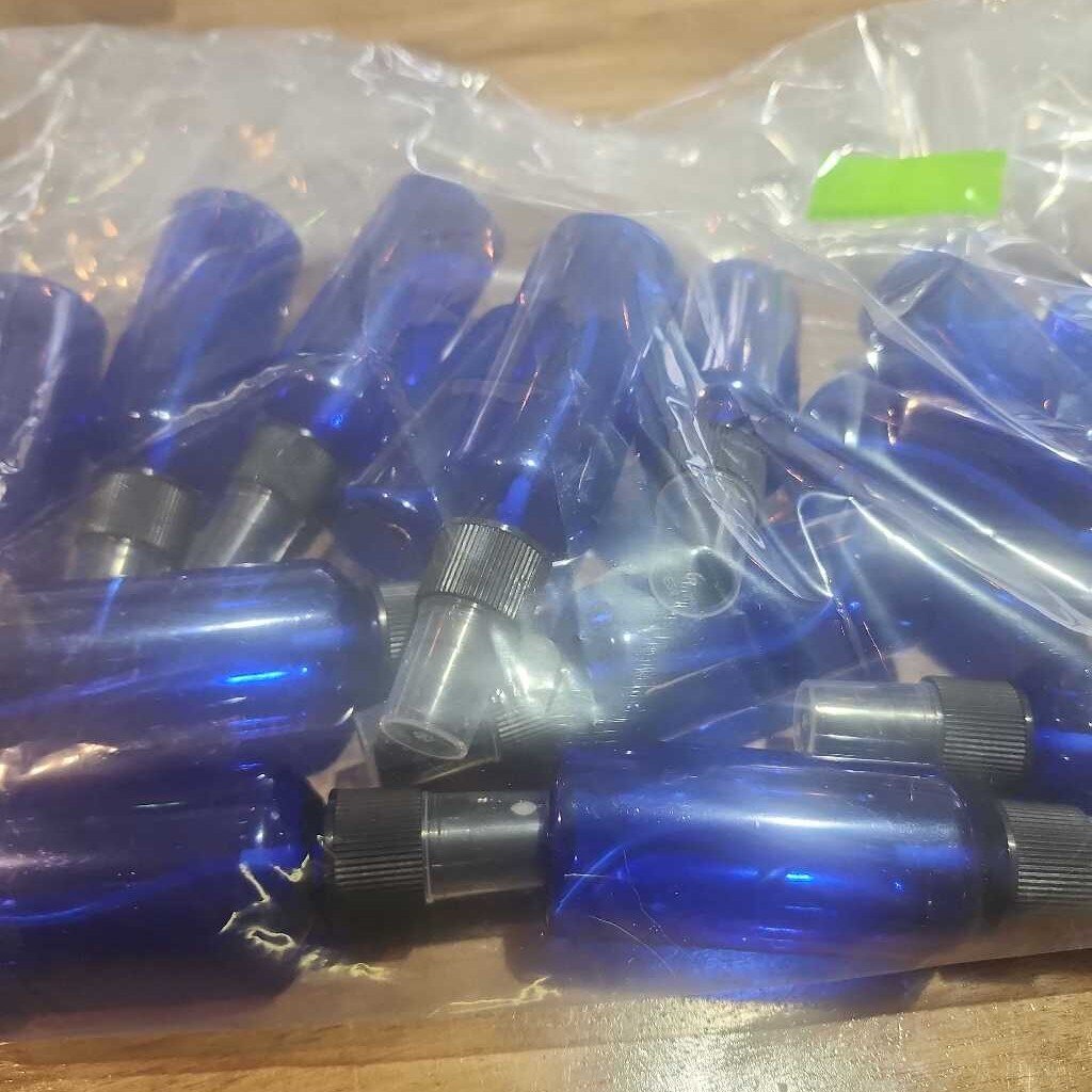 Blue Empty Spray Bottles