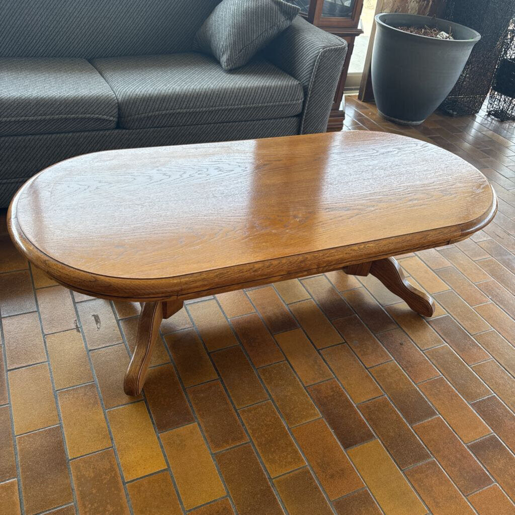 Oval Oak Coffee Table