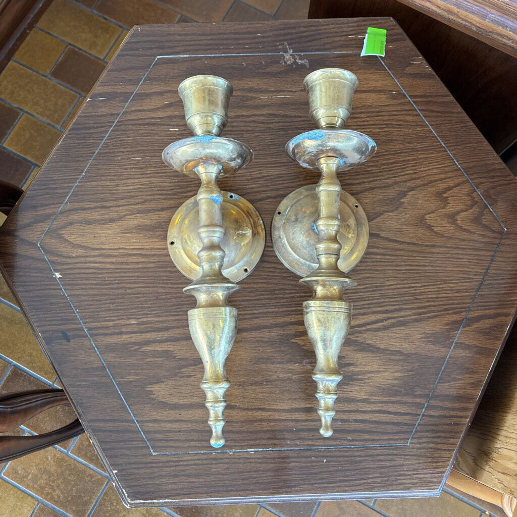 Brass Sconces (Pair)