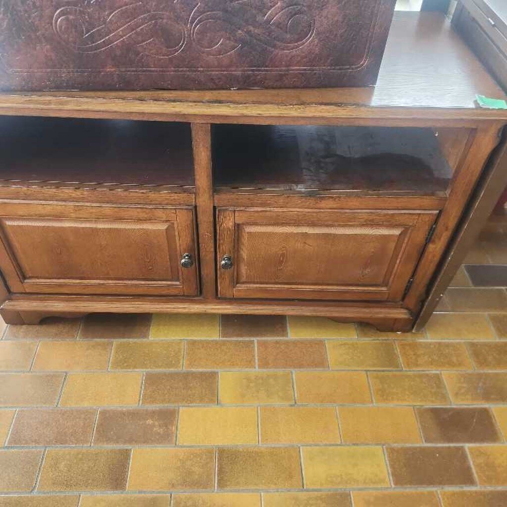Solid Wood Media Console Table