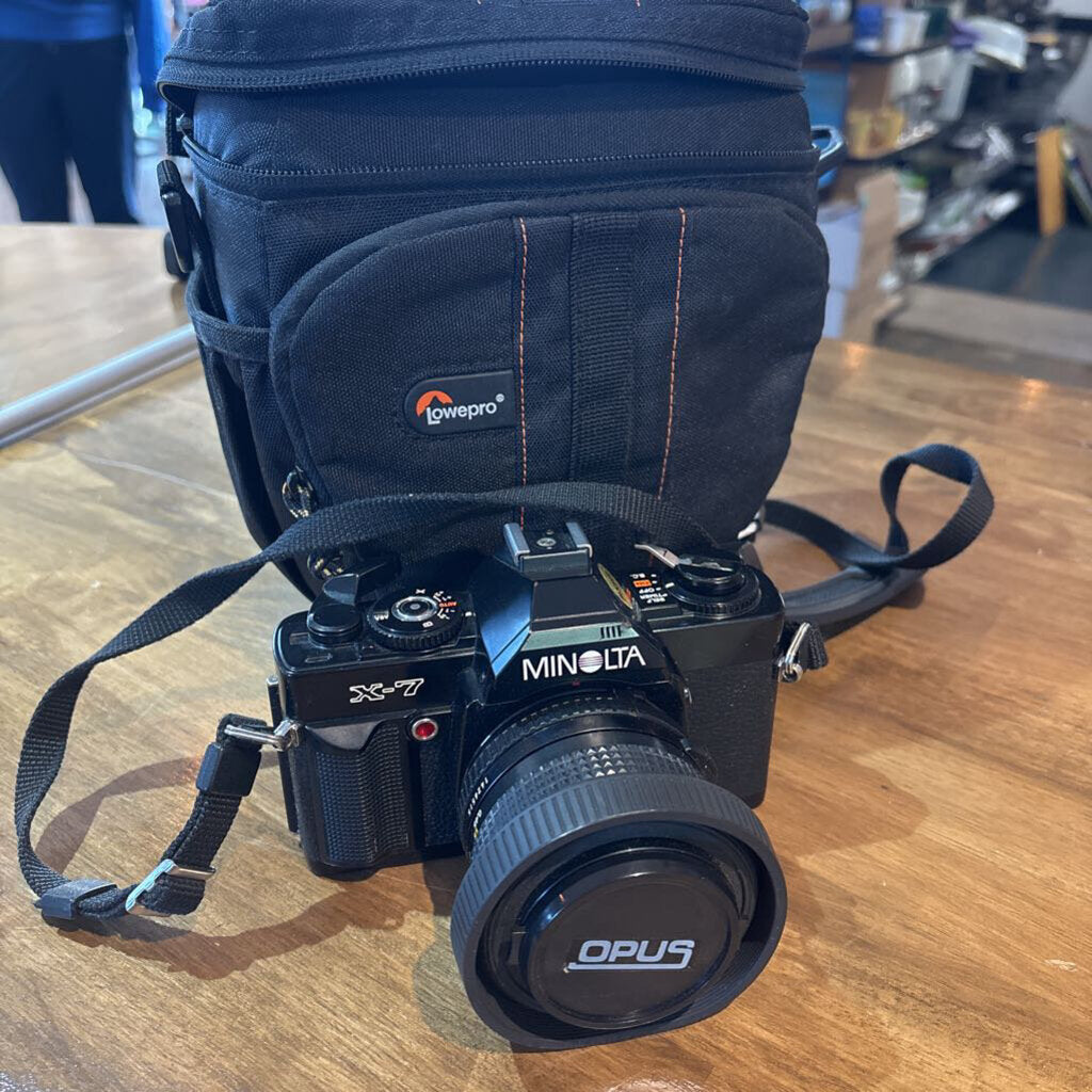 Minolta X-7 film camera