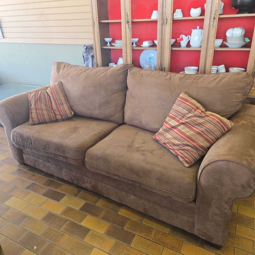 Brown Microfiber Couch