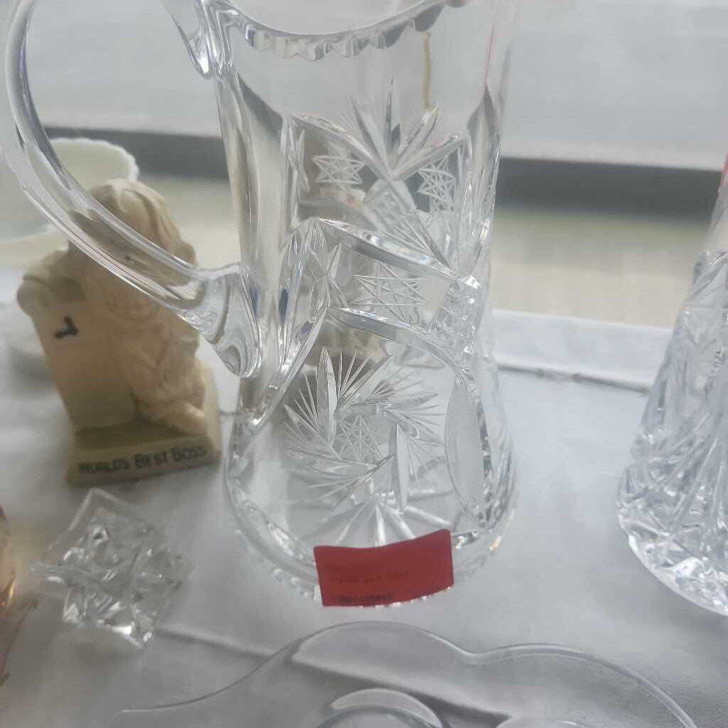 crystal glass vase