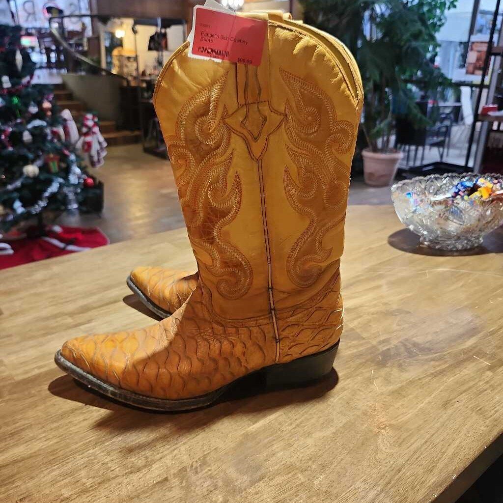 Pangolin Skin Cowboy Boots