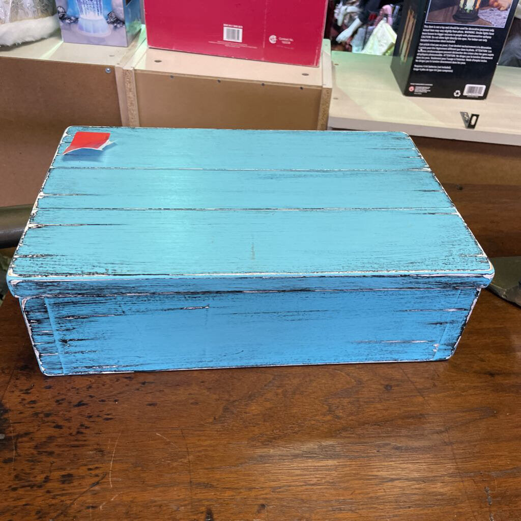 Blue Wooden box