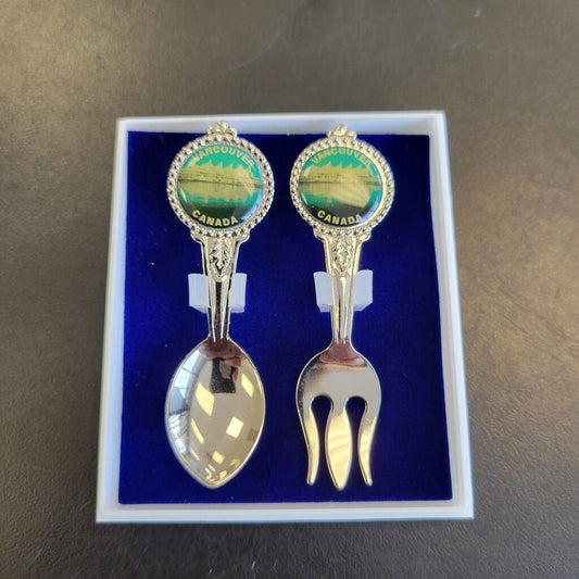 souvenir vancouver mini spoon and fork