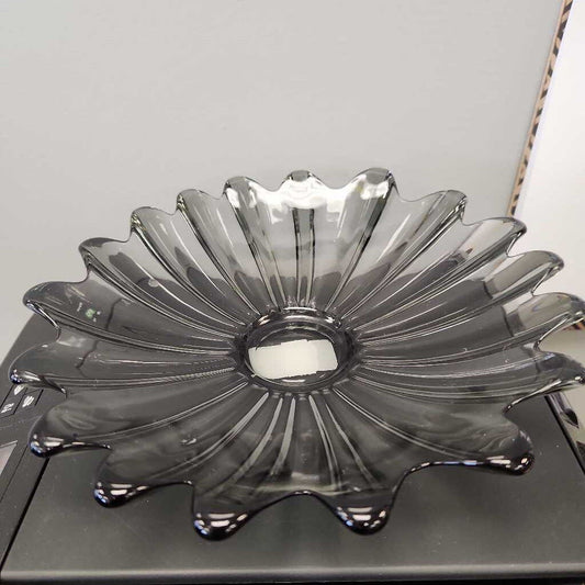 Vintage Grey Glass Dish