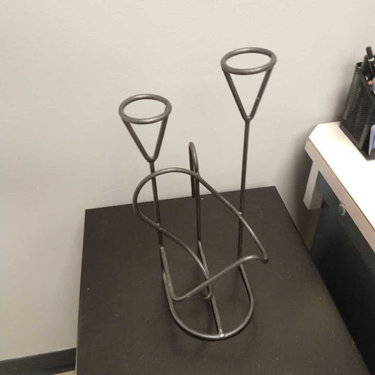 1 Bottle Wine Rack And Glass Holder