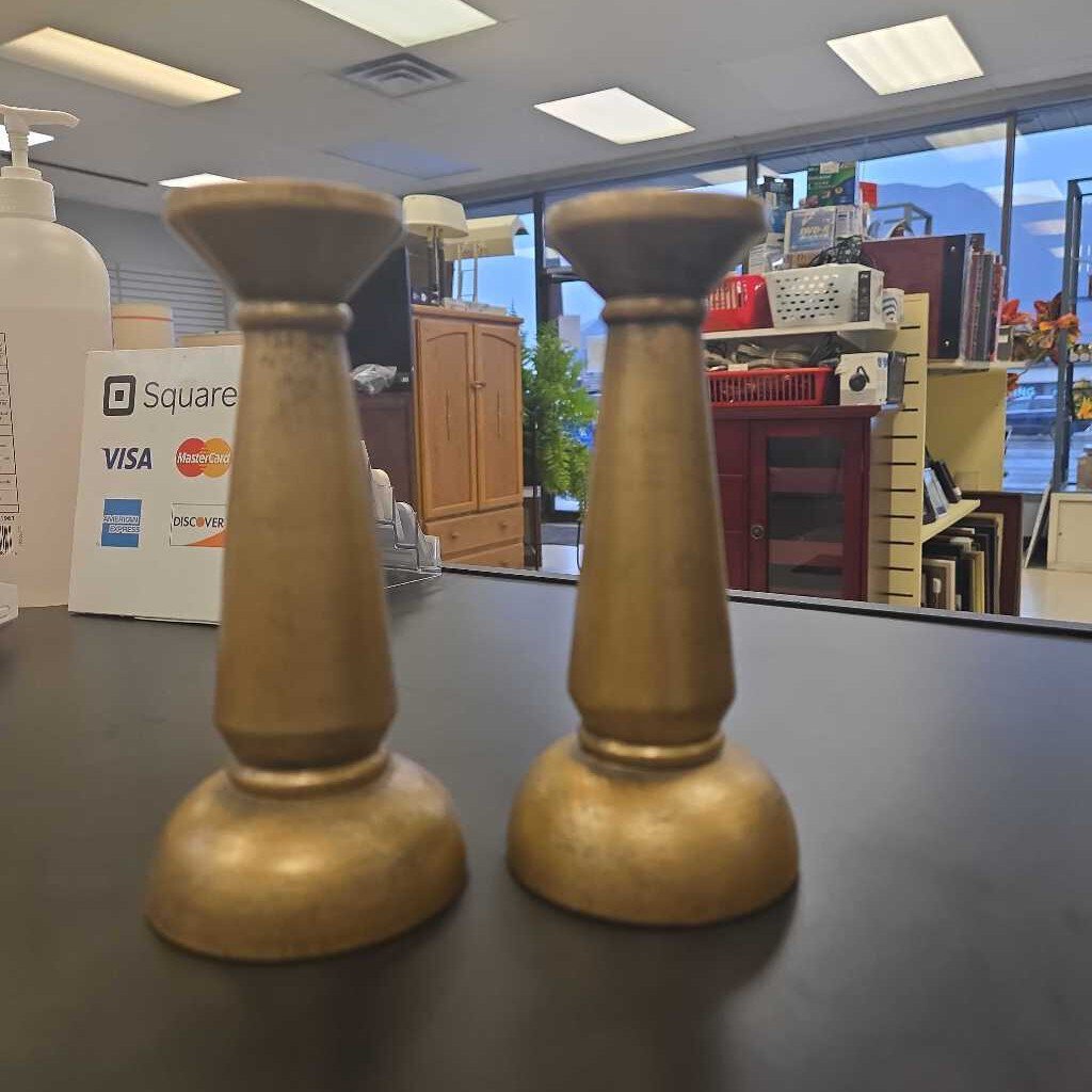 Gold Plated Candle Holder