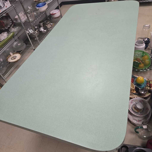 Green Rectangle Steel folding Table
