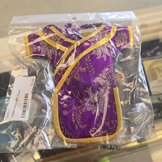 Asian Print Mini Purse