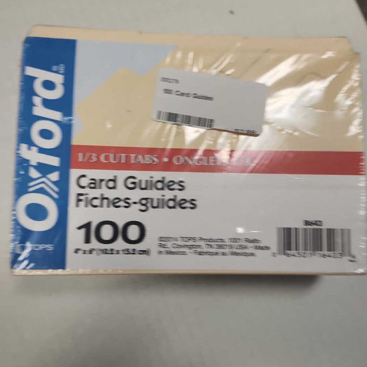 100 Card Guides