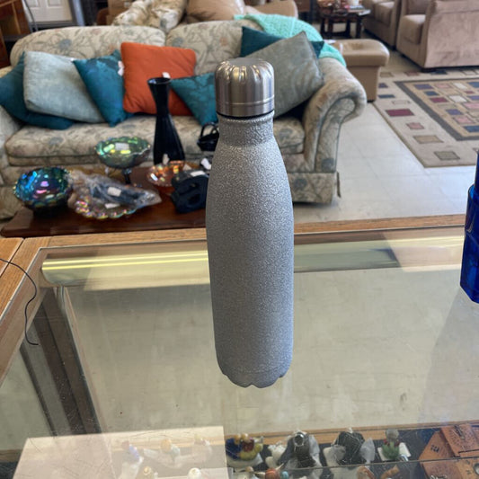 Silver Sparkly Water Bottle