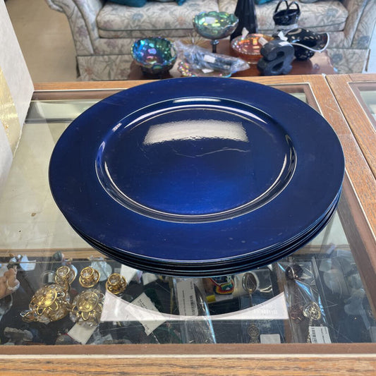 Blue Charger Plate Set of 5