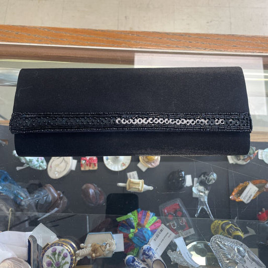 Black Clutch With Strap