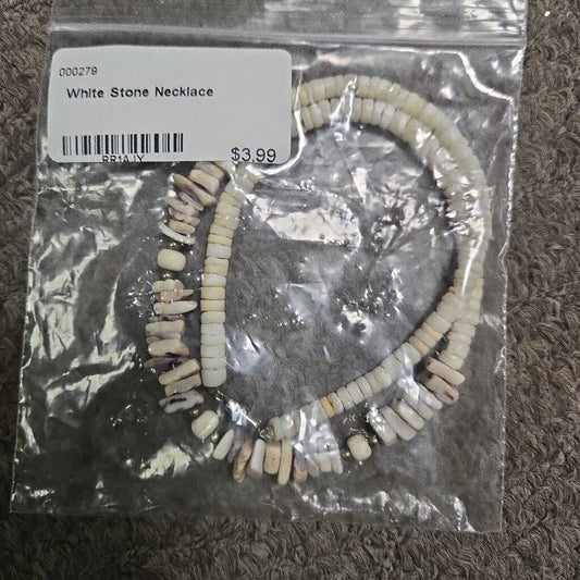 White Stone Necklace