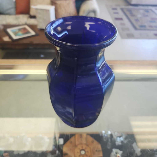 Tall Cobalt Glass Vase