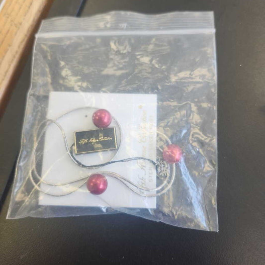 Ruby Pearls with Necklace