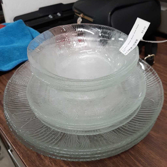 10 Piece Glass Bowl And Plate Set
