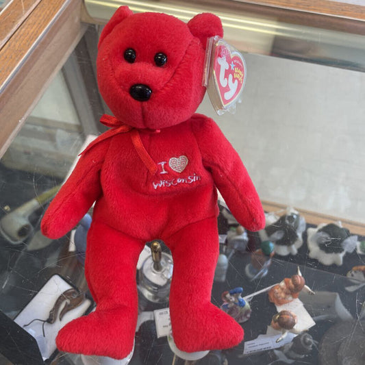 Ty Beanie Baby "Wisconsin The Bear"