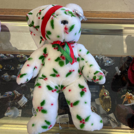 Ty Beanie Buddy 1998 Holiday Teddy Bear