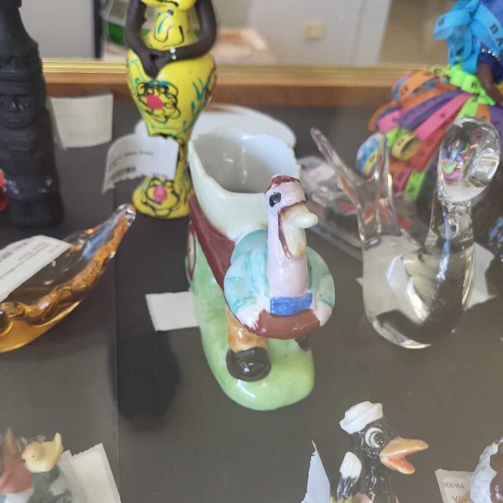 Pelican Pulling Egg Cart Figurine