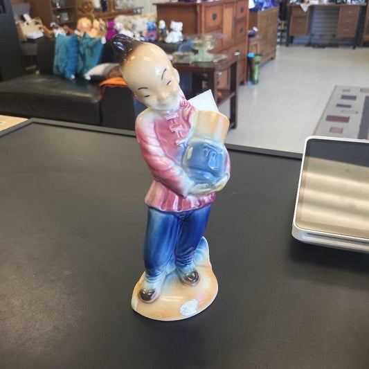 Royal Copley Boy With Jug Figurine