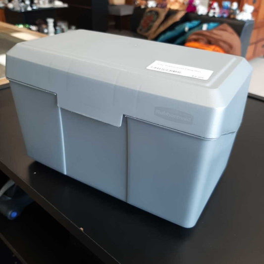 Grey Rubbermaid Filing Box