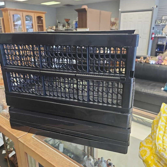 Black Folding Storages Bins