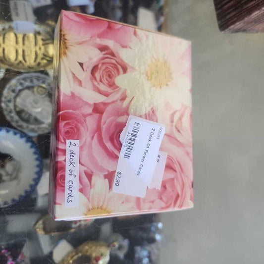2 Deck Of Flower Cards