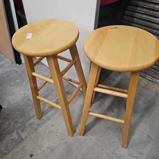 Wood Stool - Set of 2