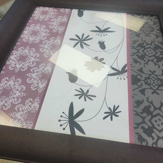 Solid Wood Frame With Flowers