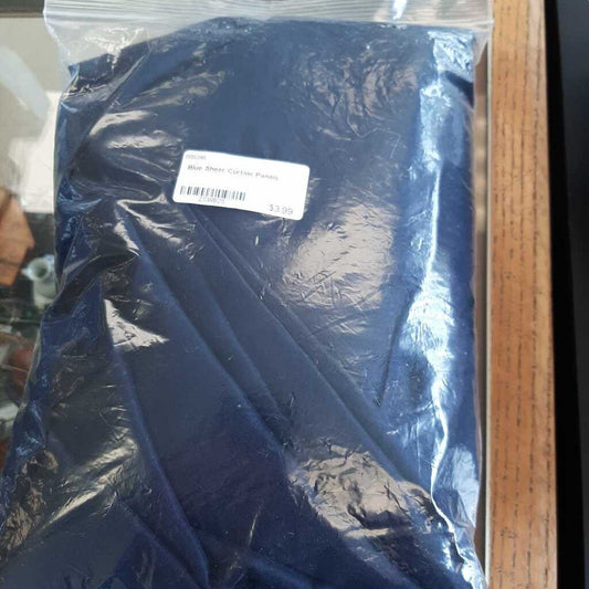Blue Sheer Curtain Panels
