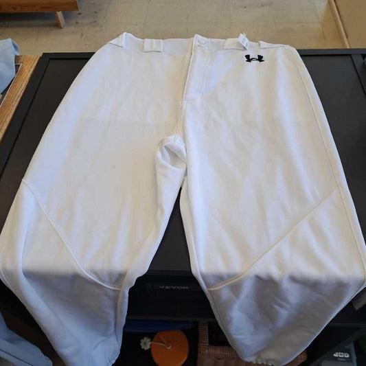 White Size Small Under Armour Knicker Baseball Pants