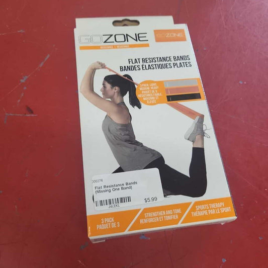 Flat Resistance Bands (Missing One Band)