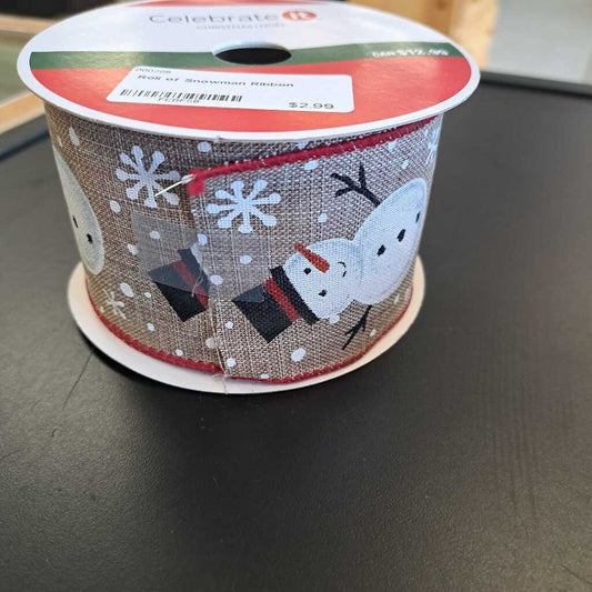 Roll of Snowman Ribbon