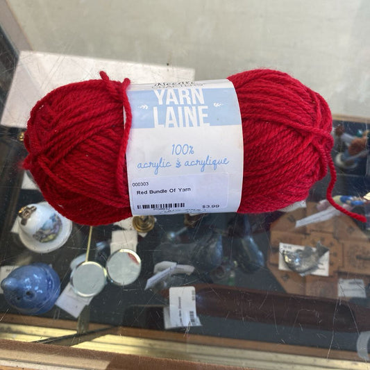 Red Bundle Of Yarn