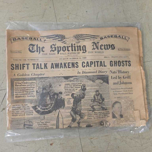 The Sporting News 1959 Newspaper