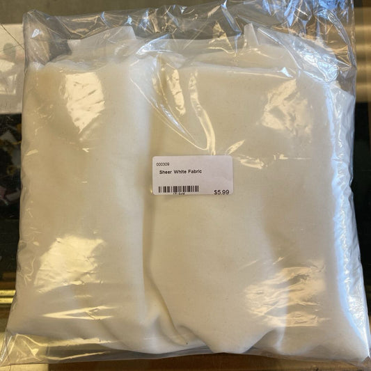 Sheer White Fabric