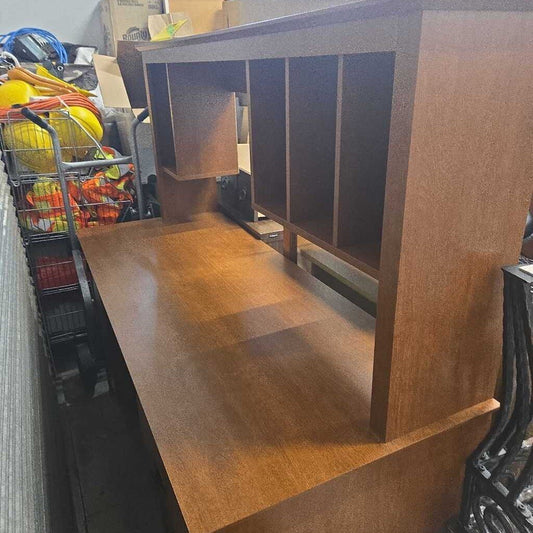 Wood Brown 3 Drawer Office Desk