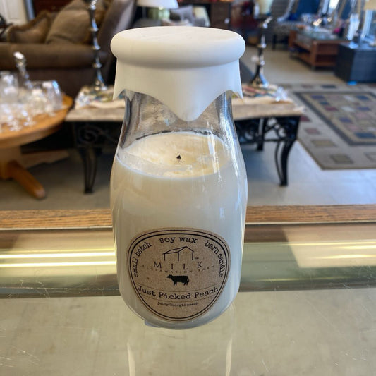 Milk Bottle Candle